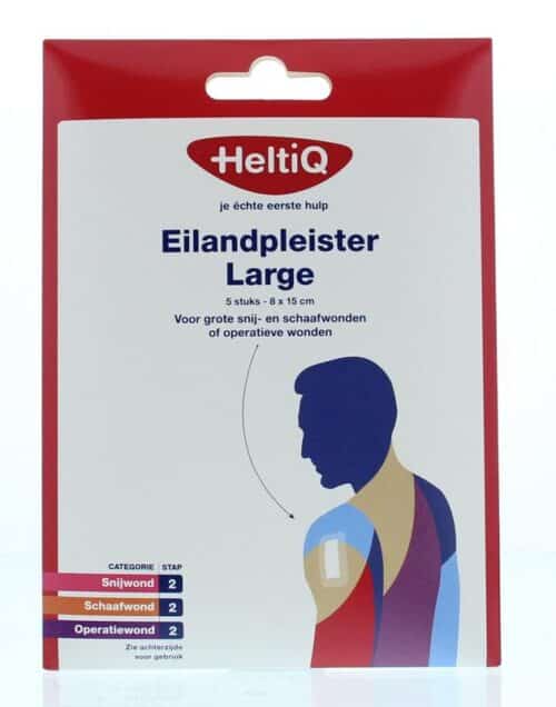 Eilandpleisters 8 x 15 cm 5st Heltiq
