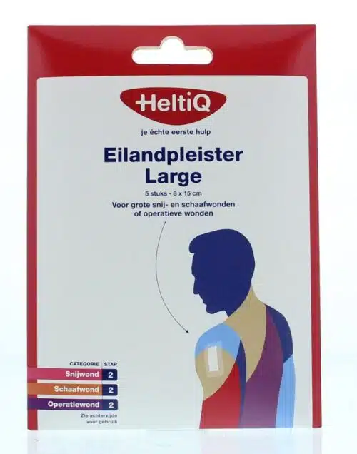 Eilandpleisters 8 x 15 cm 5st Heltiq