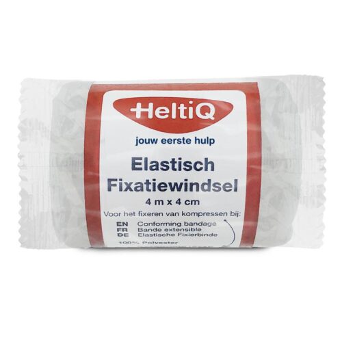 Elastisch fixatiewindsel 4 m x 4 cm 1st Heltiq