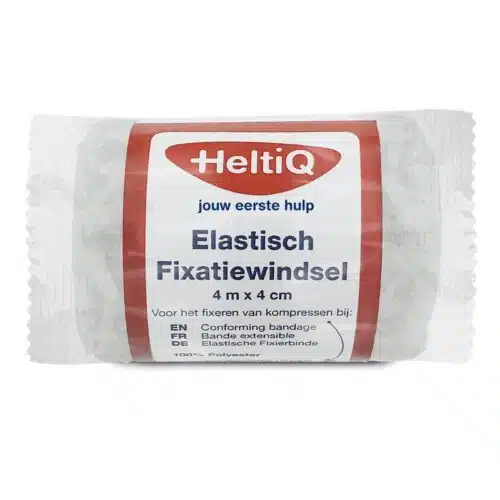 Elastisch fixatiewindsel 4 m x 4 cm 1st Heltiq