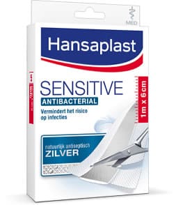 Hansaplast Aqua protect zilver XL 6x7cm 5st*