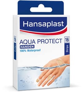 Hansaplast aqua prot spec hand 16 stuks