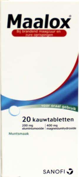 Maalox 20 kauwtabletten
