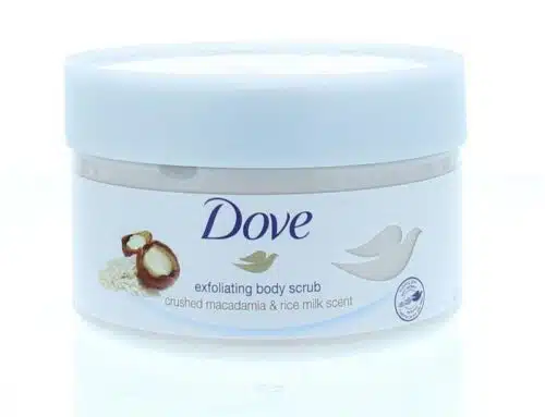 Shower scrub macadamia en rice milk 225 ml Dove