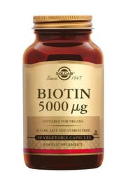 Biotin 5000 mcg 50 stuks Solgar