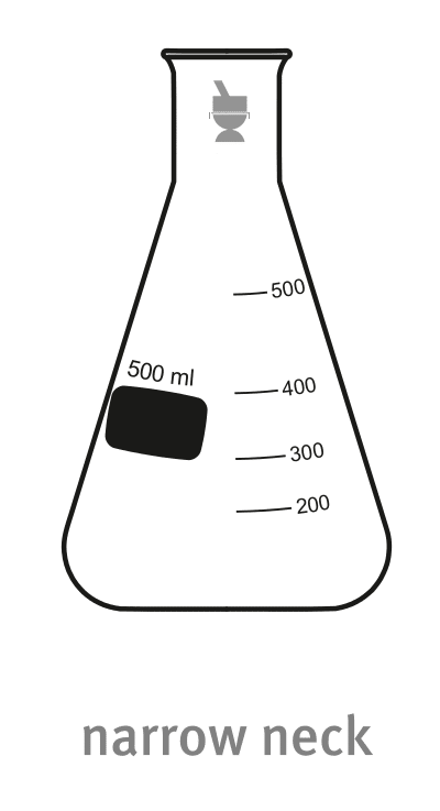 Erlenmeyer nauwhals 25ml schott*