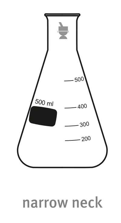 Erlenmeyer nauwhals 25ml schott*