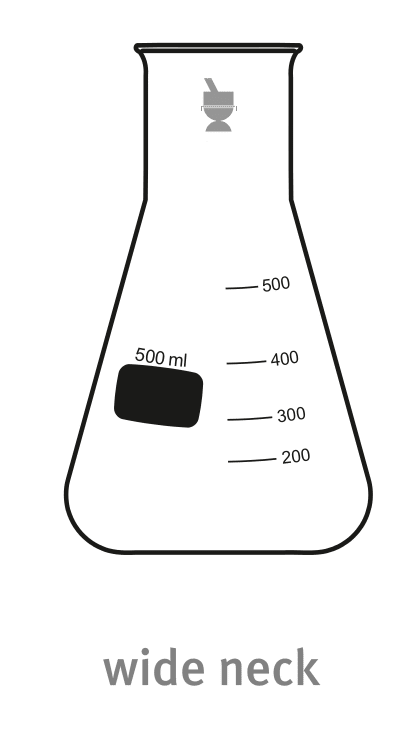 Erlenmeyer wijdmonds Duran/ schott 50 ml