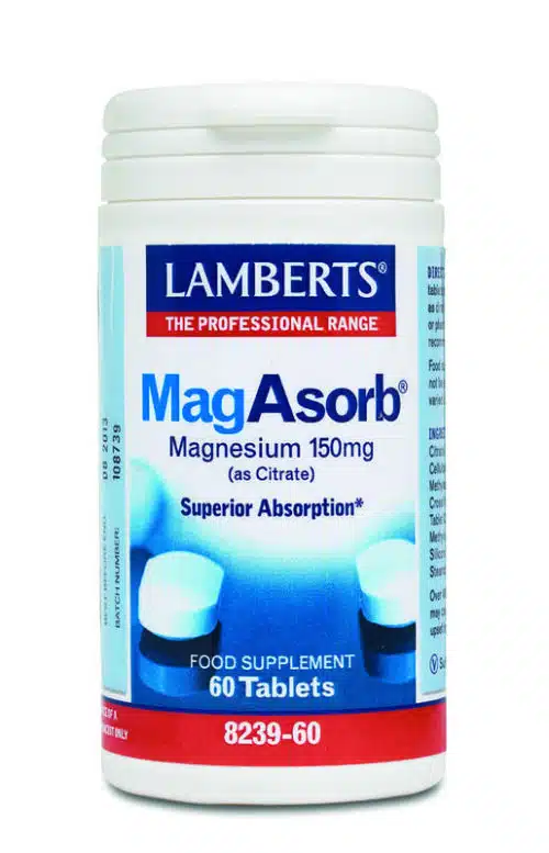 MagAsorb (magnesium citraat) 150 mg 60 tabletten Lamberts