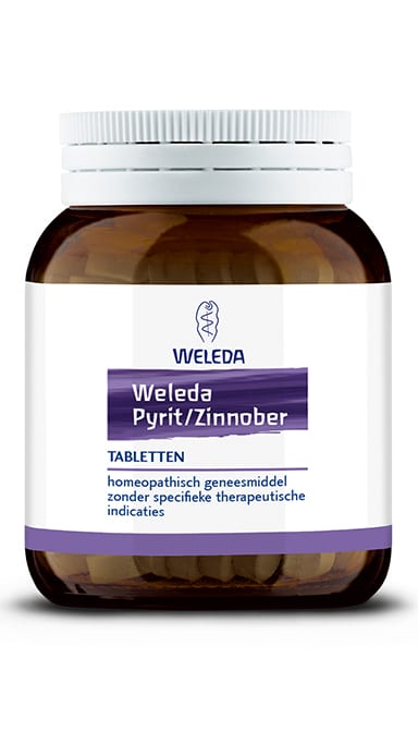 Pyrit zinnober 50 g 200 tabletten Weleda