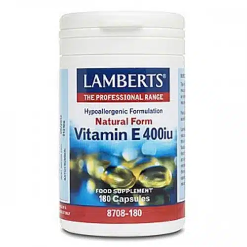 Vitamine E 400IE natuurlijk 60 vegicapsules Lamberts
