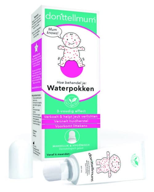 Waterpokken behandeling met soft brush Donttellmum