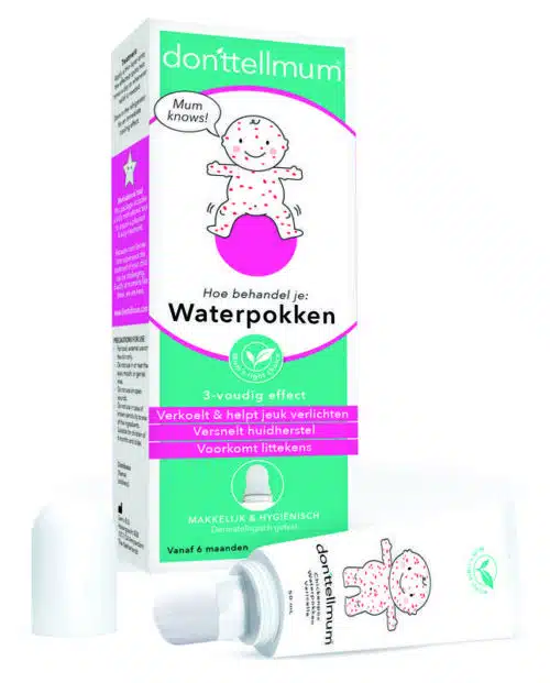 Waterpokken behandeling met soft brush Donttellmum