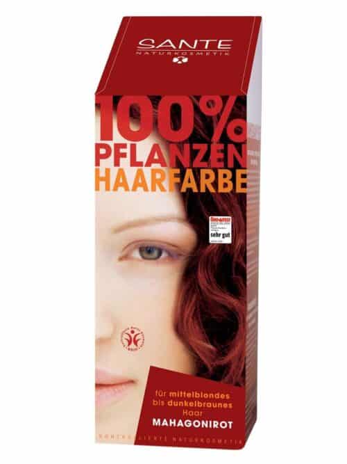 Haarverf mahagony rood BDIH 100 gram Sante