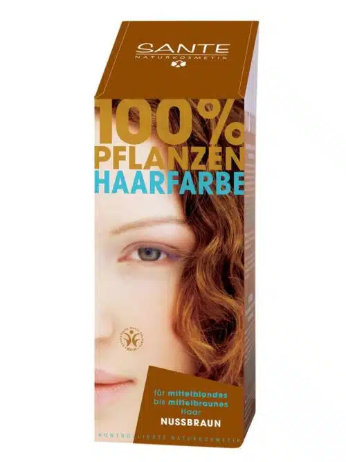 Haarverf notenbruin BDIH 100 gram Sante