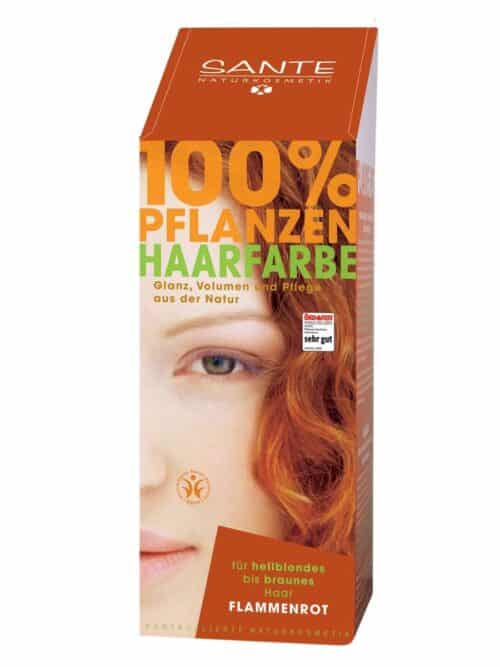 Haarverf vlammend rood BDIH 100 gram Sante