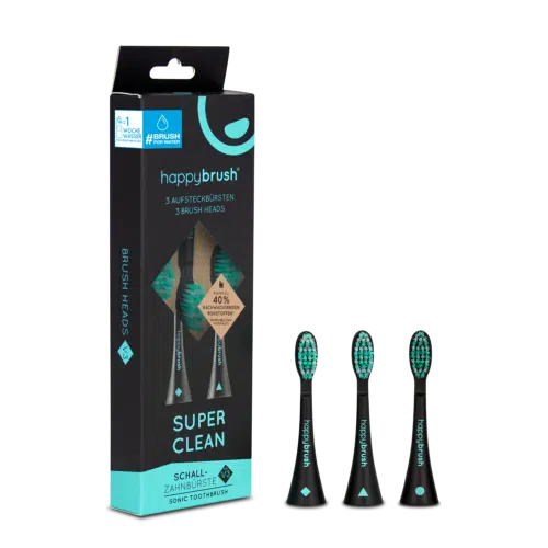 Opzetborstels Super Clean 3 stuks HappyBrush