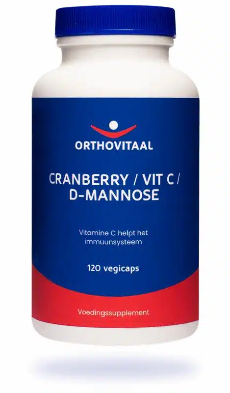 Cranberry + d-mannose 120 v-capsules Orthovitaal