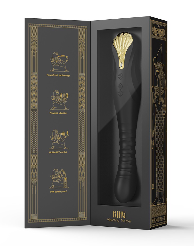 ZALO - King black thrusting vibrator