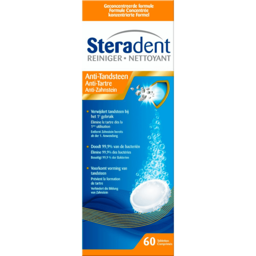 Steradent Anti tandsteen pro 60 tabletten