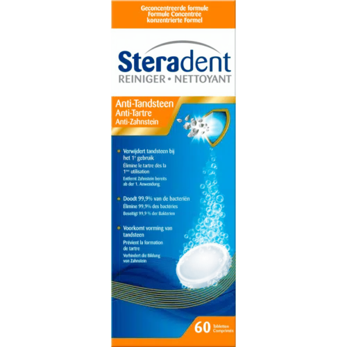 Steradent Anti tandsteen pro 60 tabletten