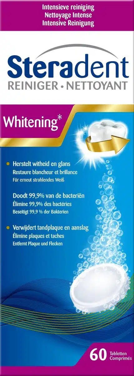 Steradent Whitening pro 60 reinigingstabletten