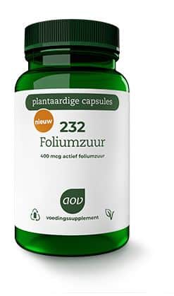 232 Foliumzuur 400mcg 60 vegicaps AOV