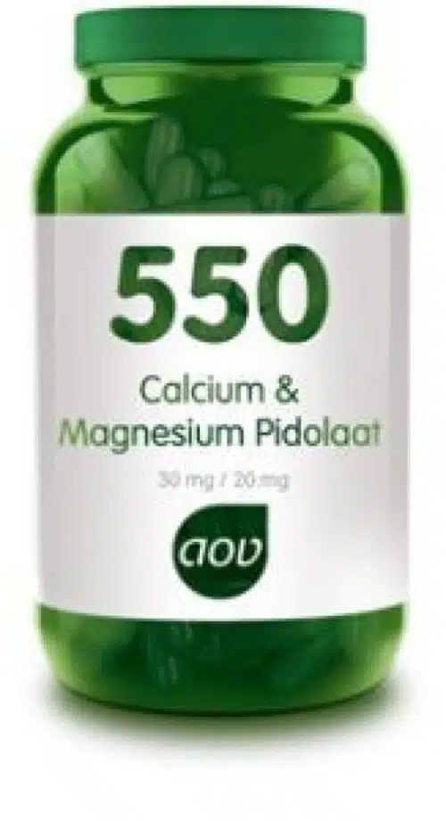 550 Calcium magnesium pidolaat 90 vegicapsules AOV