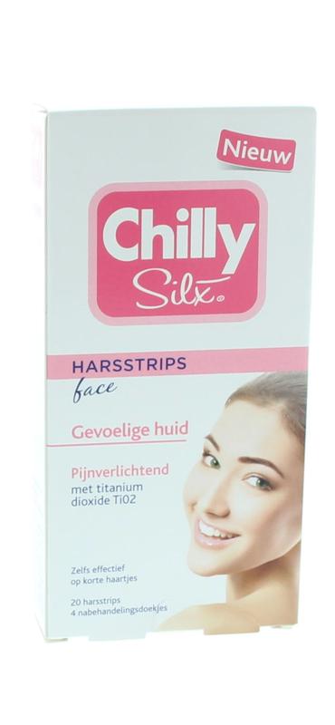 Harsstrips gezicht gevoelige huid 20 stuks Chilly