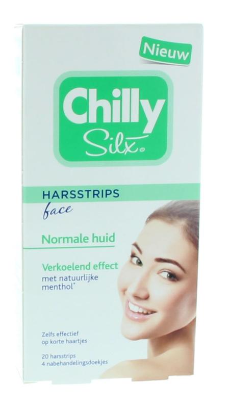 Harsstrips gezicht normale huid 20 stuks Chilly