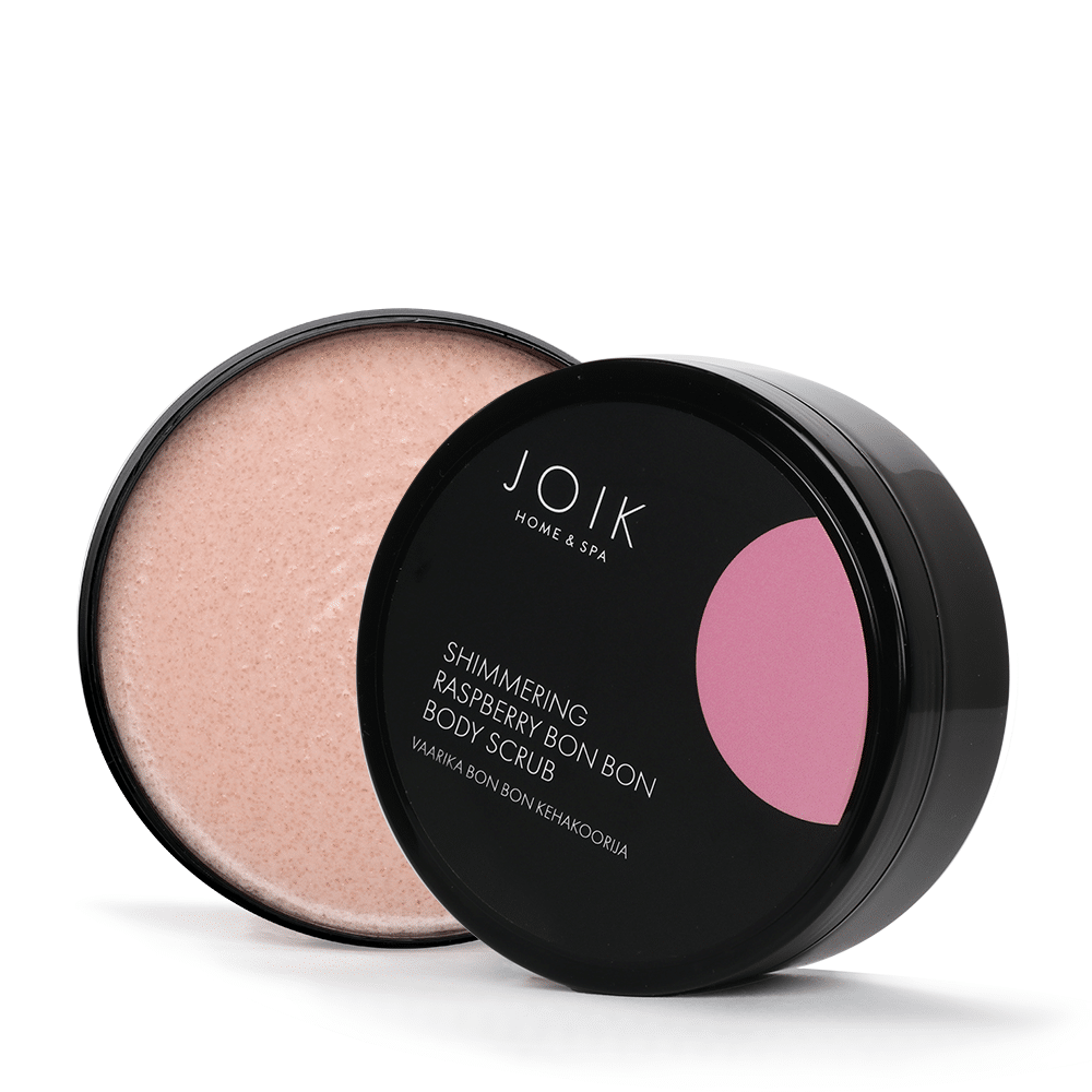 Bodyscrub shimmering raspberry bon bon 210 gram Joik