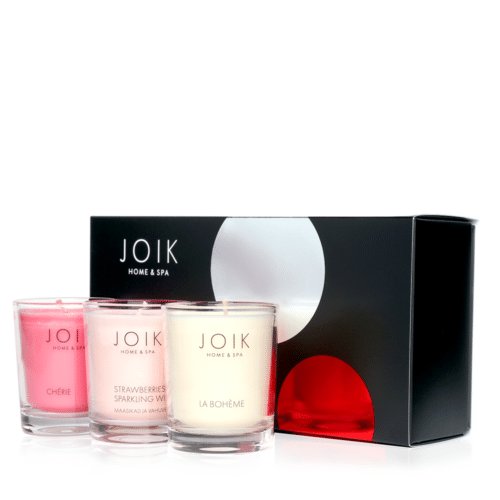 Romantic geurkaars trio giftset vegan 3 x 80 gram Joik
