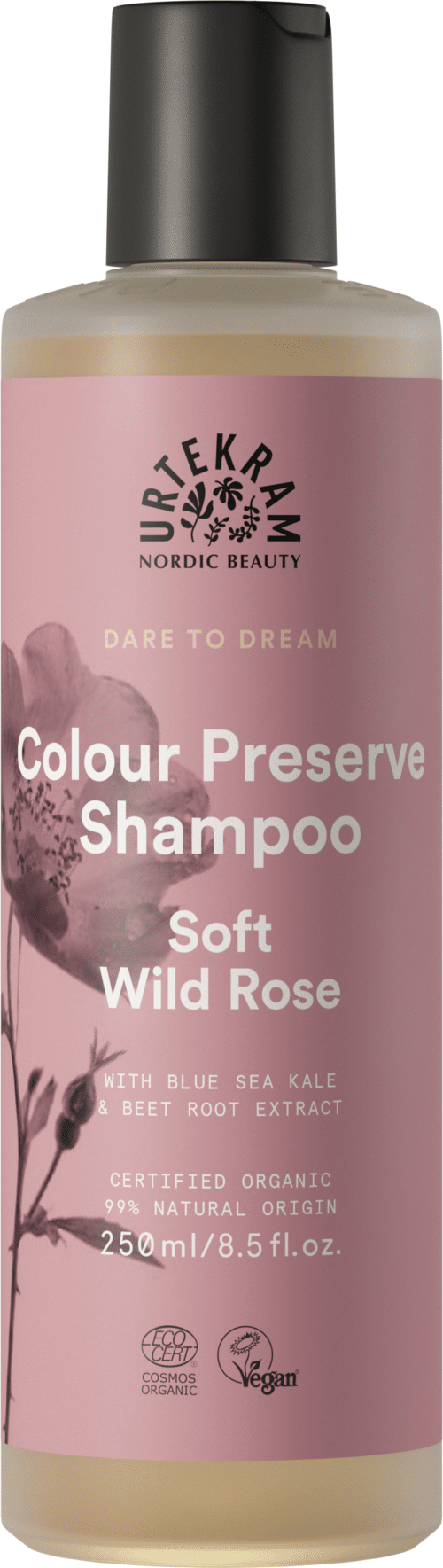 Shampoo soft wild rose 250ml Urtekram