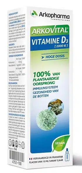 Vitamine D3 2000IE vegan LIQUID 15 ml Arkopharma