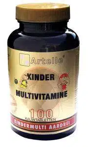 Kindermulti aardbei 100 tabletten Artelle