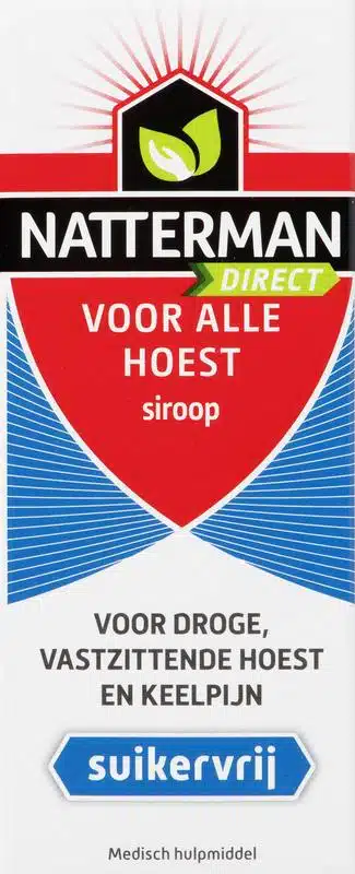 Hoest drank alle hoest suikervrij 180 ml Natterman
