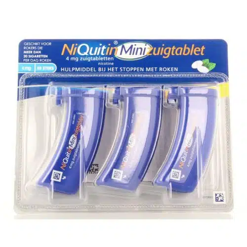 Niquitin Zuigtablet mini mint 4mg 60 zuigtabletten
