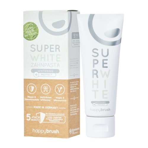 Super white tandpasta 75ml HappyBrush