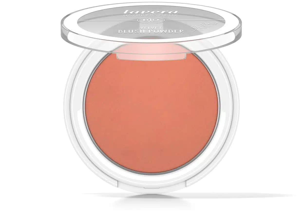 Velvet blush powder rosy peach 01- 5 gram Lavera