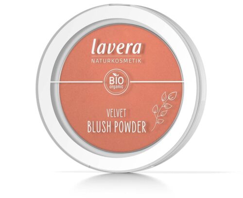 Velvet blush powder rosy peach 01- 5 gram Lavera
