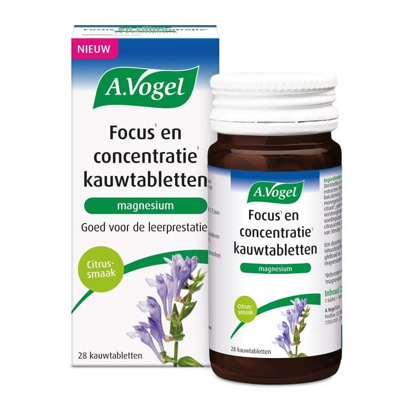 Focus en concentratie 28 kauwtabletten Vogel