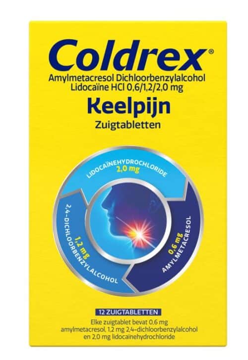 Keeltablet zuigtablet 12 stuks Coldrex