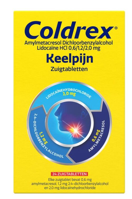 Keeltablet zuigtablet 24 stuks Coldrex