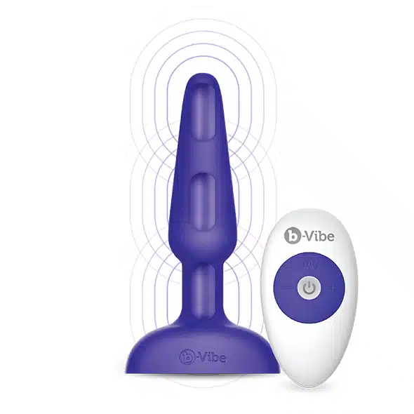 B-Vibe - Trio Remote Control Butt Plug Paars