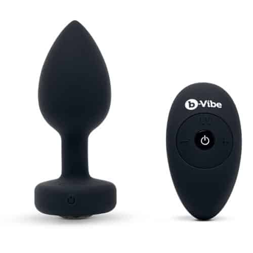 B-Vibe - Vibrerende Juwelen Plug M/L Zwart