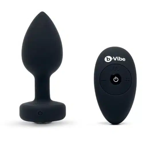 B-Vibe - Vibrerende Juwelen Plug M/L Zwart