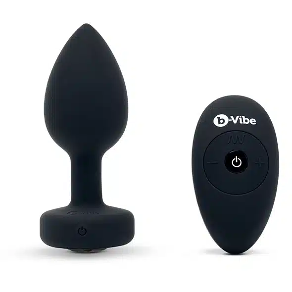 B-Vibe - Vibrerende Juwelen Plug M/L Zwart