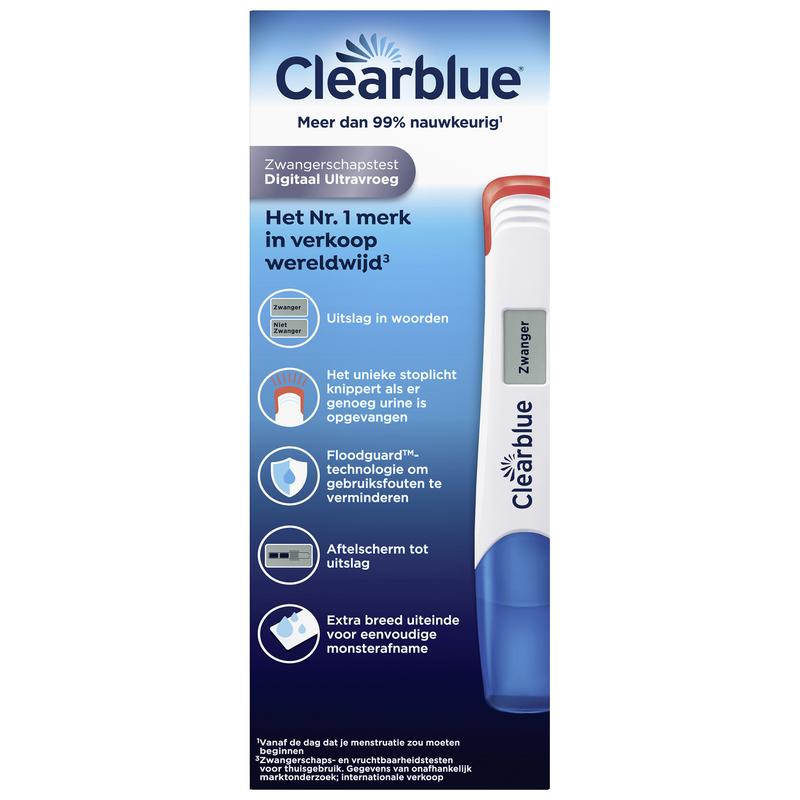 Digitaal ultra vroeg 2 stuks Clearblue
