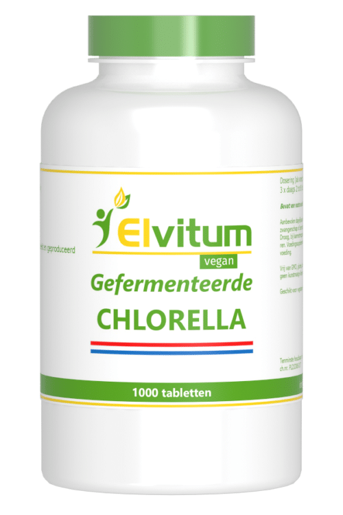Chlorella 250mg Nederlands 1000 tabletten Elvitaal/elvitum