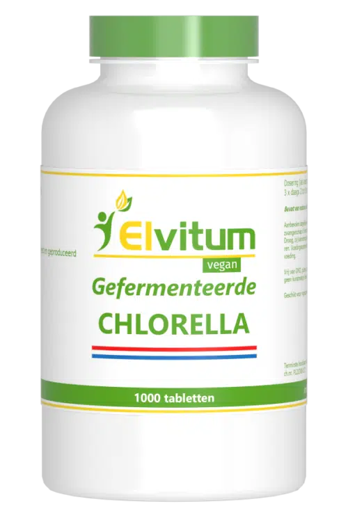 Chlorella 250mg Nederlands 1000 tabletten Elvitaal/elvitum